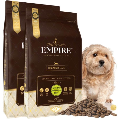 EMPIRE Hipoalergiczna Karma Dla Dojrzałych Psów, Psów po Kastracji i Psów z Nadwagą Wszystkich Ras 24kg - PROMO PAKIET.jpg