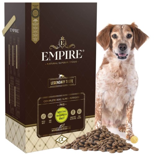 EMPIRE Hipoalergiczna Karma dla  Seniory  Psy po Kastracji  Psy z Nadwagą  Wszystkie Rasy 7kg (14x500g).jpg