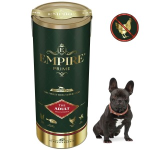 Monobiałkowa karma dla dorosłych buldogów francuskich - hipoalergiczna - bez kurczaka 340g Empire Prime