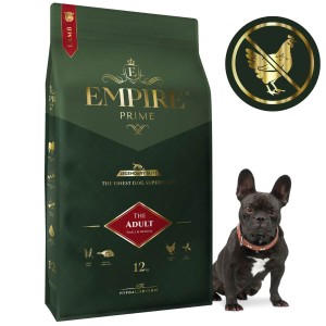 Monobiałkowa karma dla dorosłych buldogów francuskich - hipoalergiczna - bez kurczaka 12kg Empire Prime