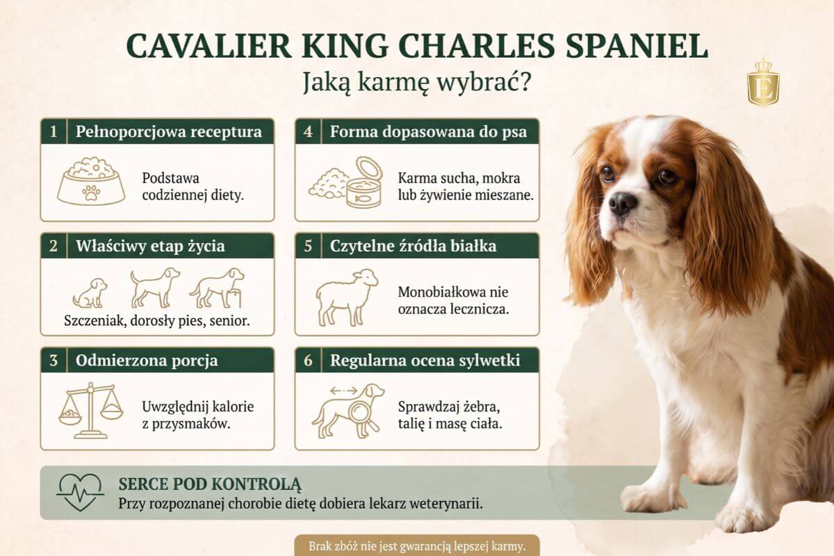cavalier-king-charles-spaniel-jaka-karme-wybrac-infografika