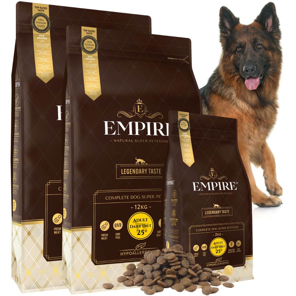 Empire Petfood Karma Dla Dorosłych Owczarków Niemieckich 24kg + 2,4kg GRATIS!