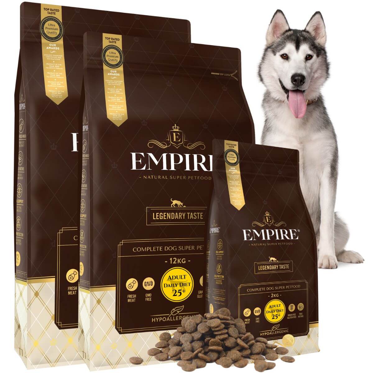 EMPIRE Hipoalergiczna Karma dla Dorosłego Siberian Husky 24kg + 2kg PROMO PAKIET!