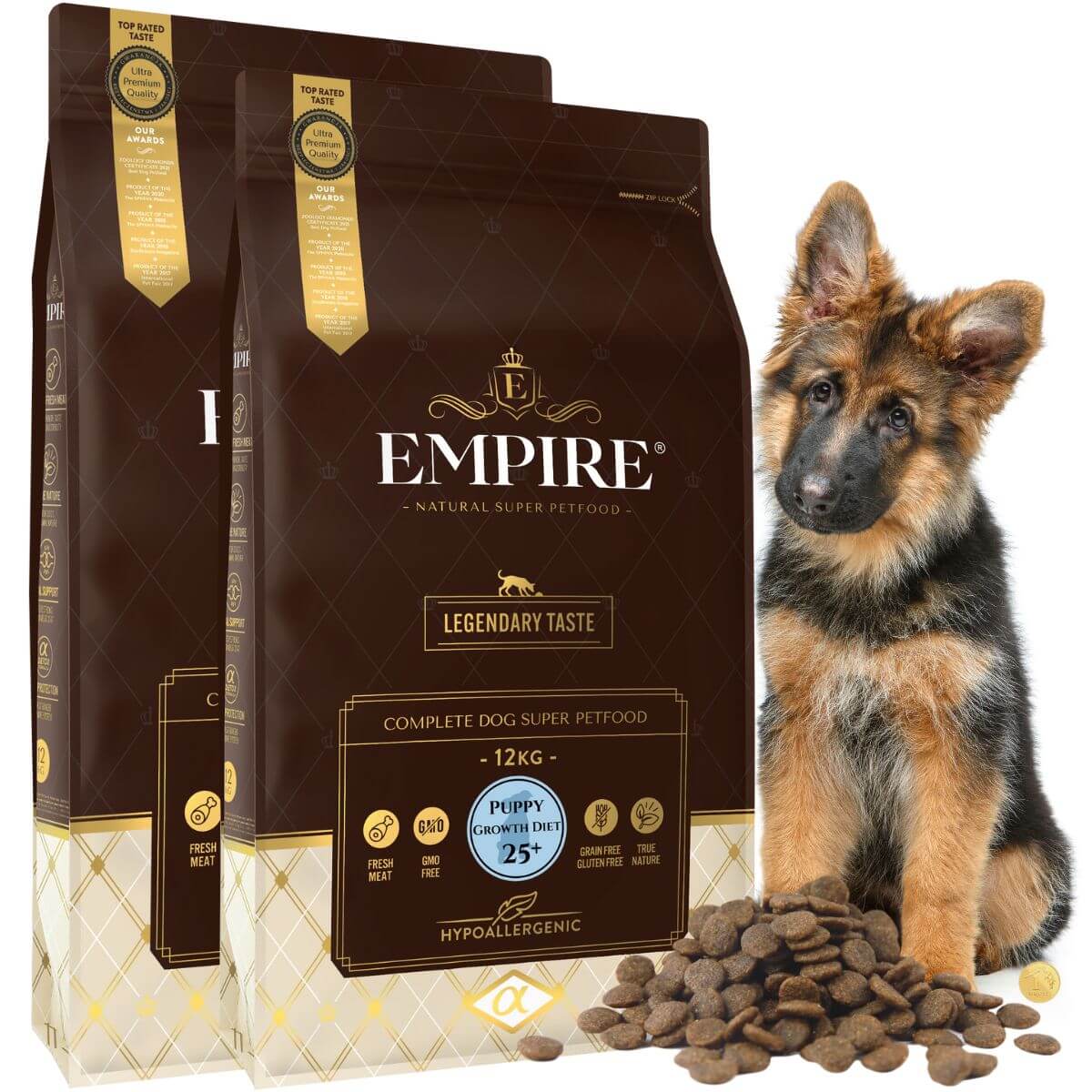 Empire Petfood Karma dla Szczeniaków i Juniorów OWCZARKA 24kg- PROMO PAKIET