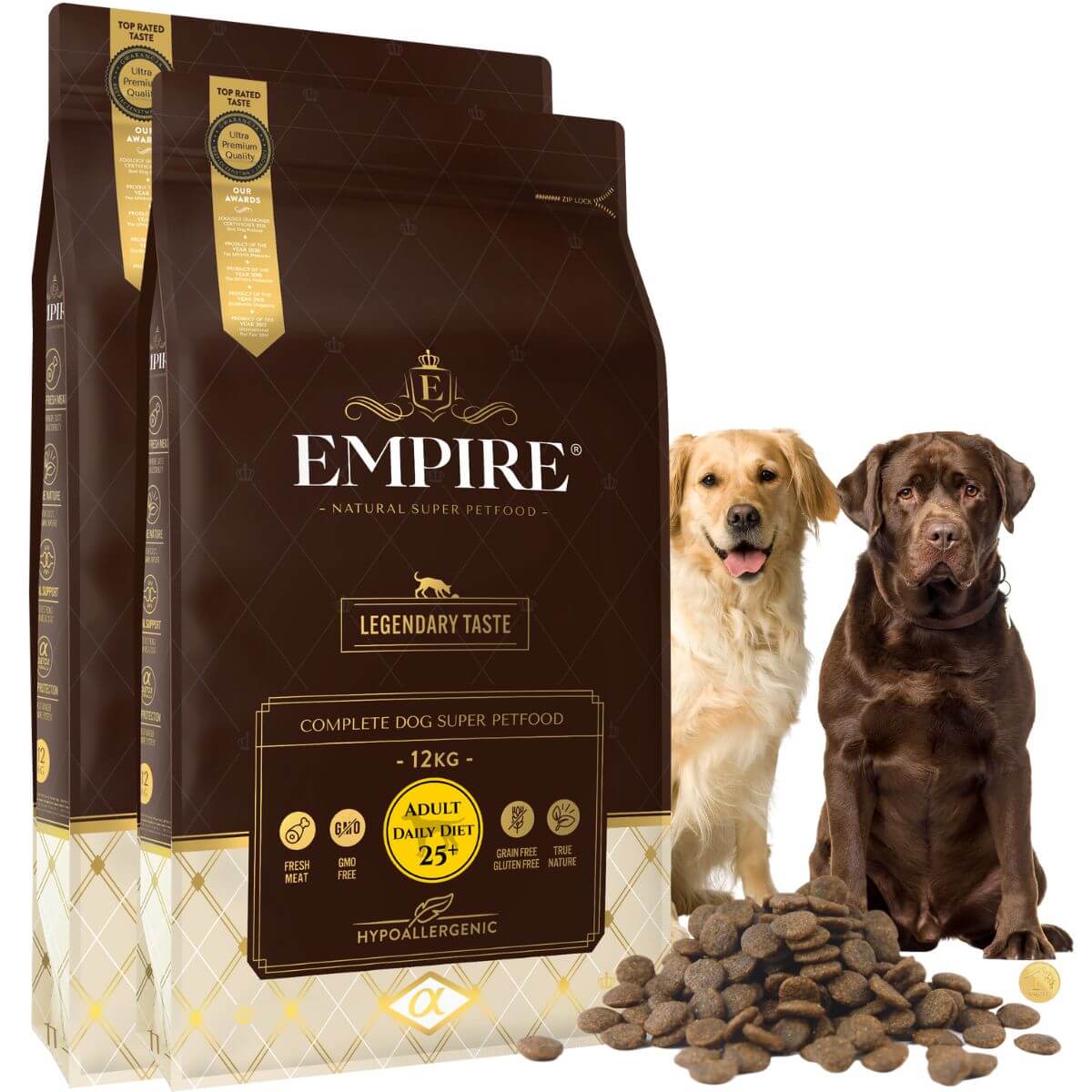 EMPIRE Hipoalergiczna Karma dla Dorosłego Golden'a & Labrador Retrievera 24kg - PROMO PAKIET