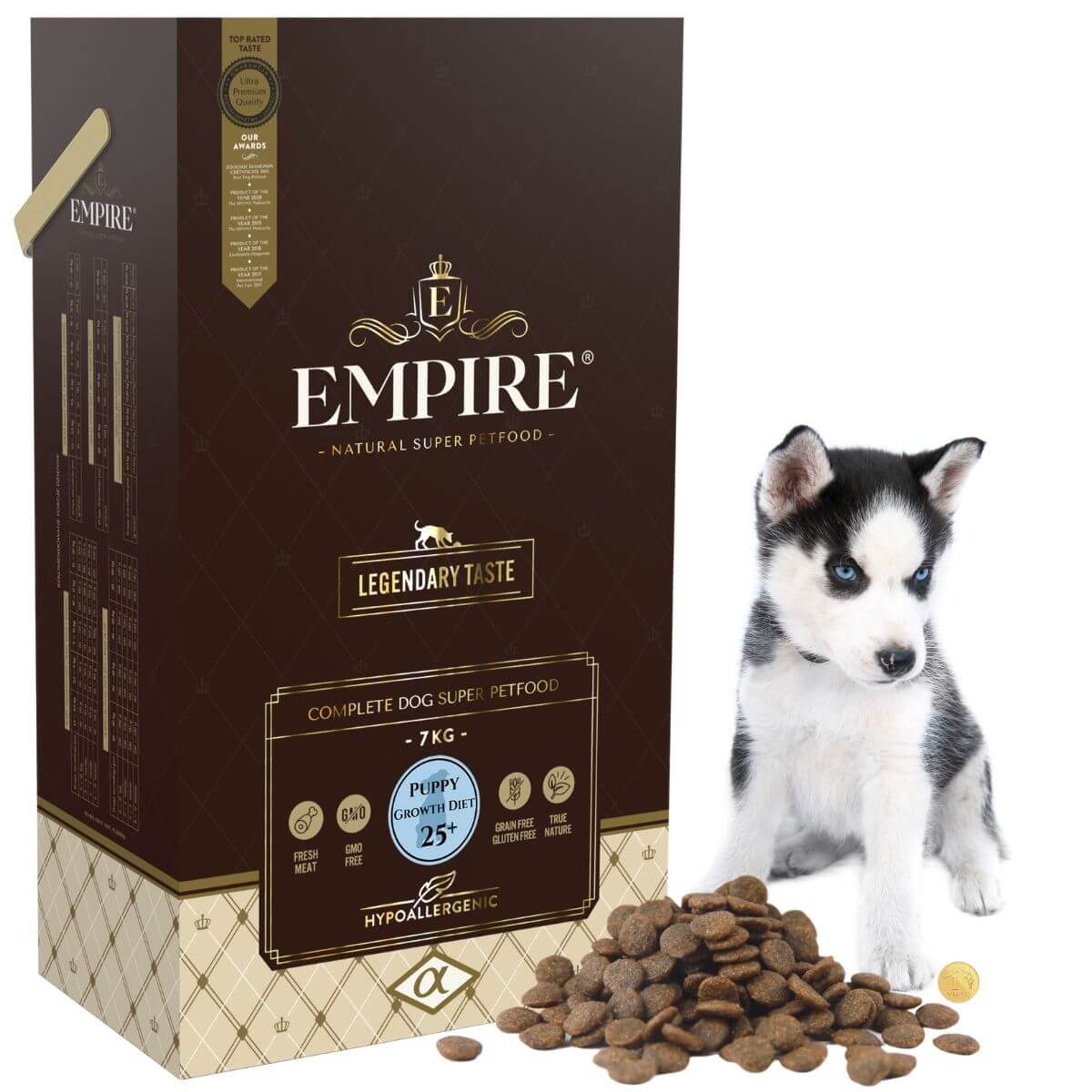 EMPIRE Hipoalergiczna Karma dla Szczeniaków i Juniorów Siberian Husky 7kg (14x500g)