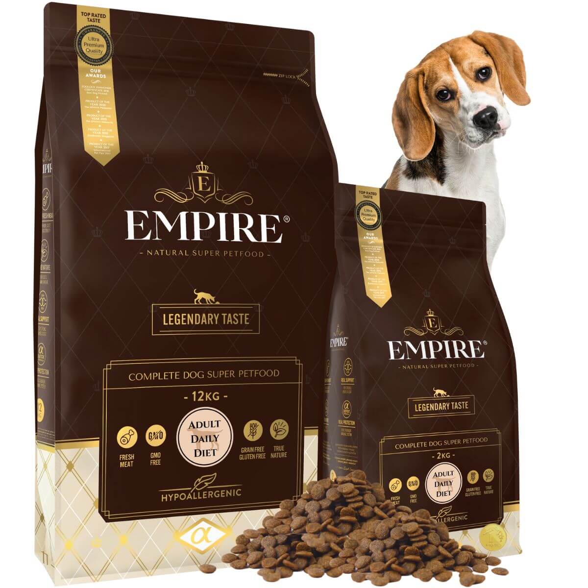 EMPIRE Hipoalergiczna Karma dla Dorosłych Beagle 12kg + 2kg PROMO