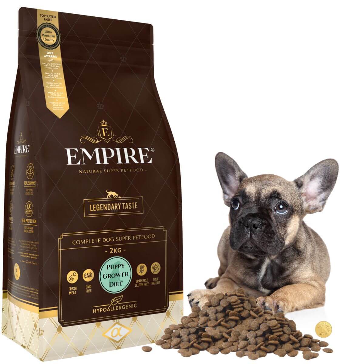 EMPIRE Hipoalergiczna Karma dla Szczeniaków i Juniorów Buldoga Francuskiego 2kg