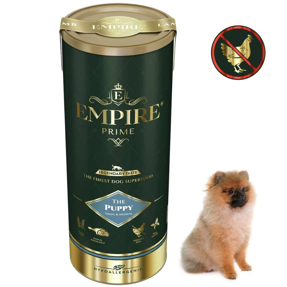 Monobiałkowa karma dla szczeniaków i juniorów pomeraniana - hipoalergiczna - bez kurczaka 340g Empire Prime