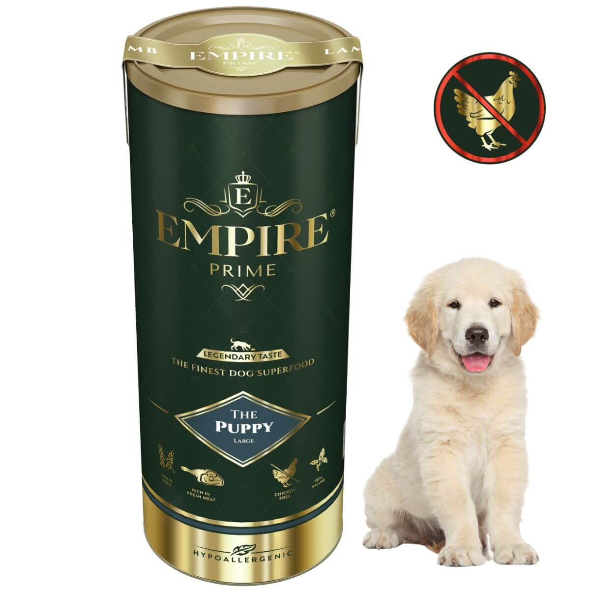 Monobiałkowa karma dla szczeniaków i juniorów golden retriever'a - hipoalergiczna - bez kurczaka 340g Empire Prime