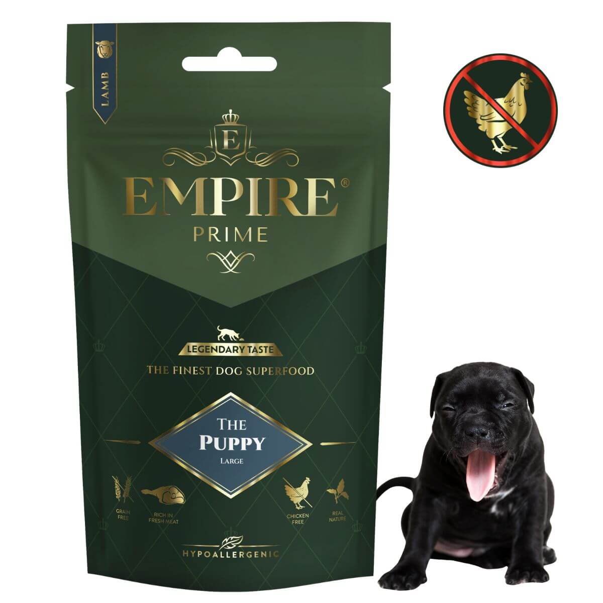 Monobiałkowa karma dla szczeniaków i juniorów american bully - hipoalergiczna - bez kurczaka 50g Empire Prime