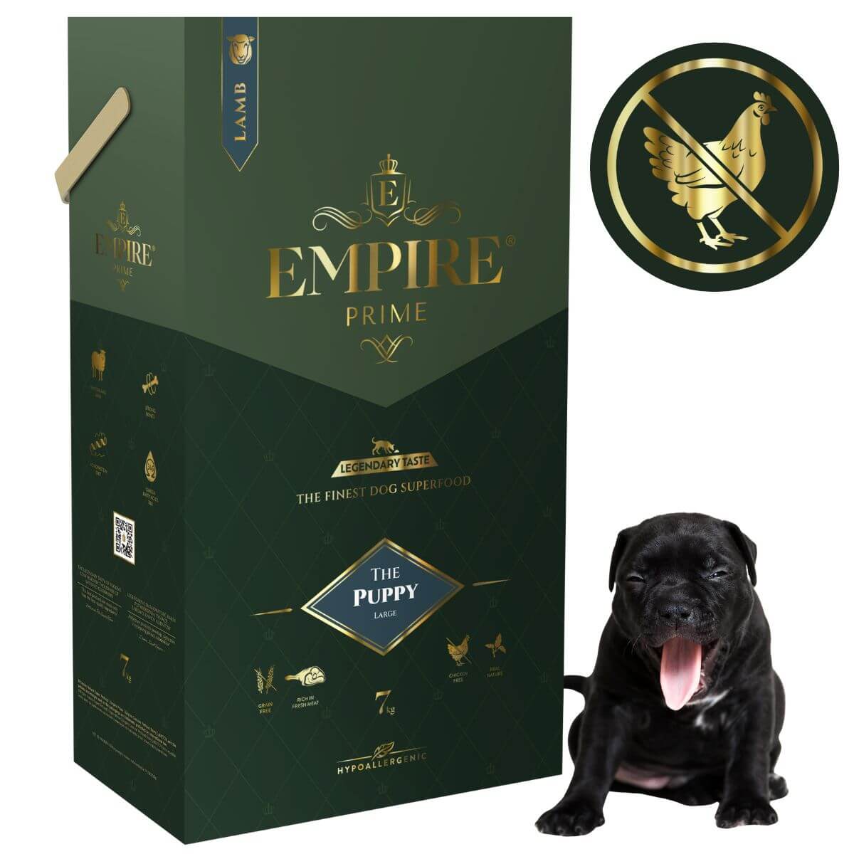 Monobiałkowa karma dla szczeniaków i juniorów american bully - hipoalergiczna - bez kurczaka 7kg Empire Prime